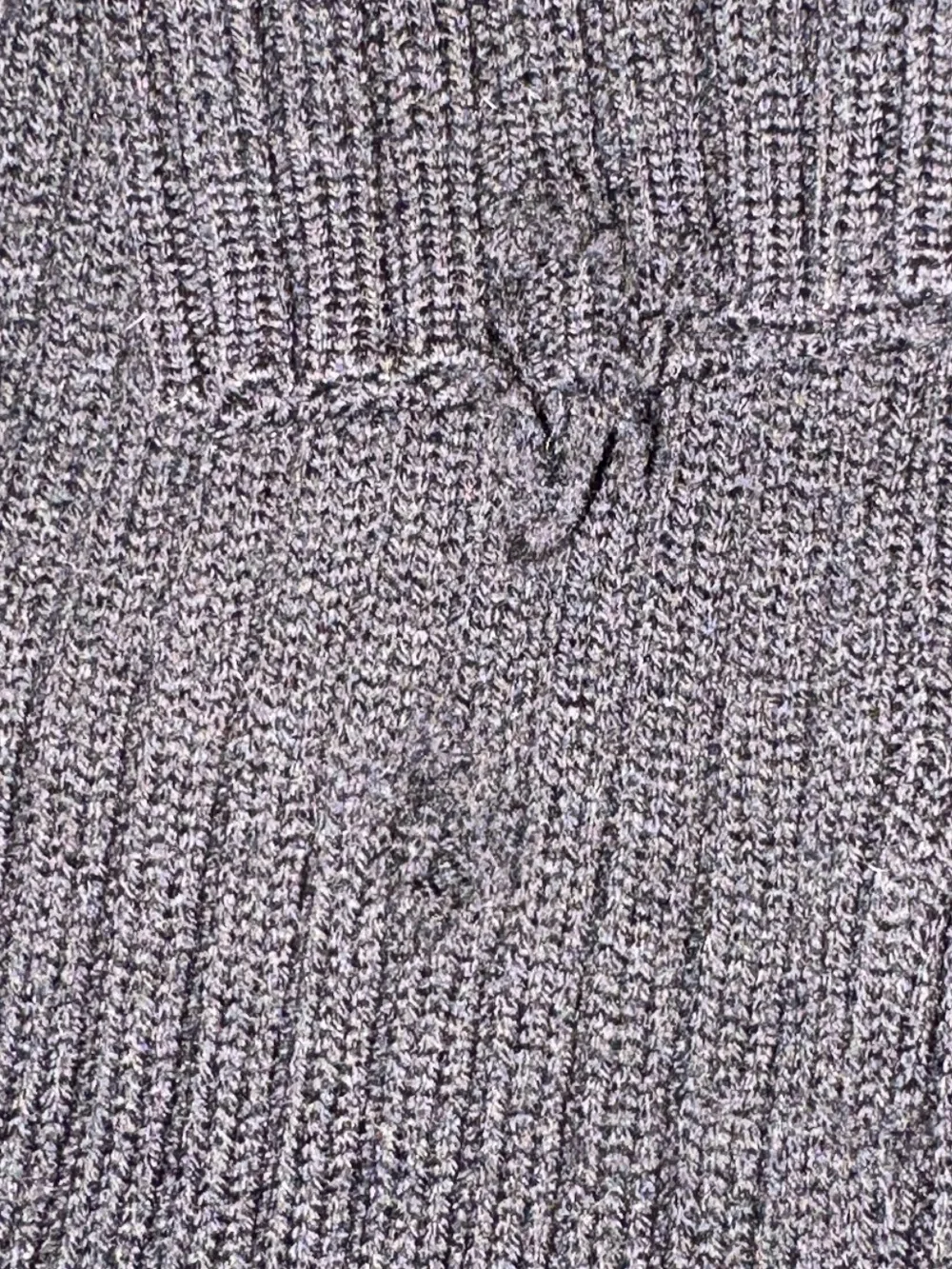 J. Crew Men's Black Ribbed V-Neck Sweater